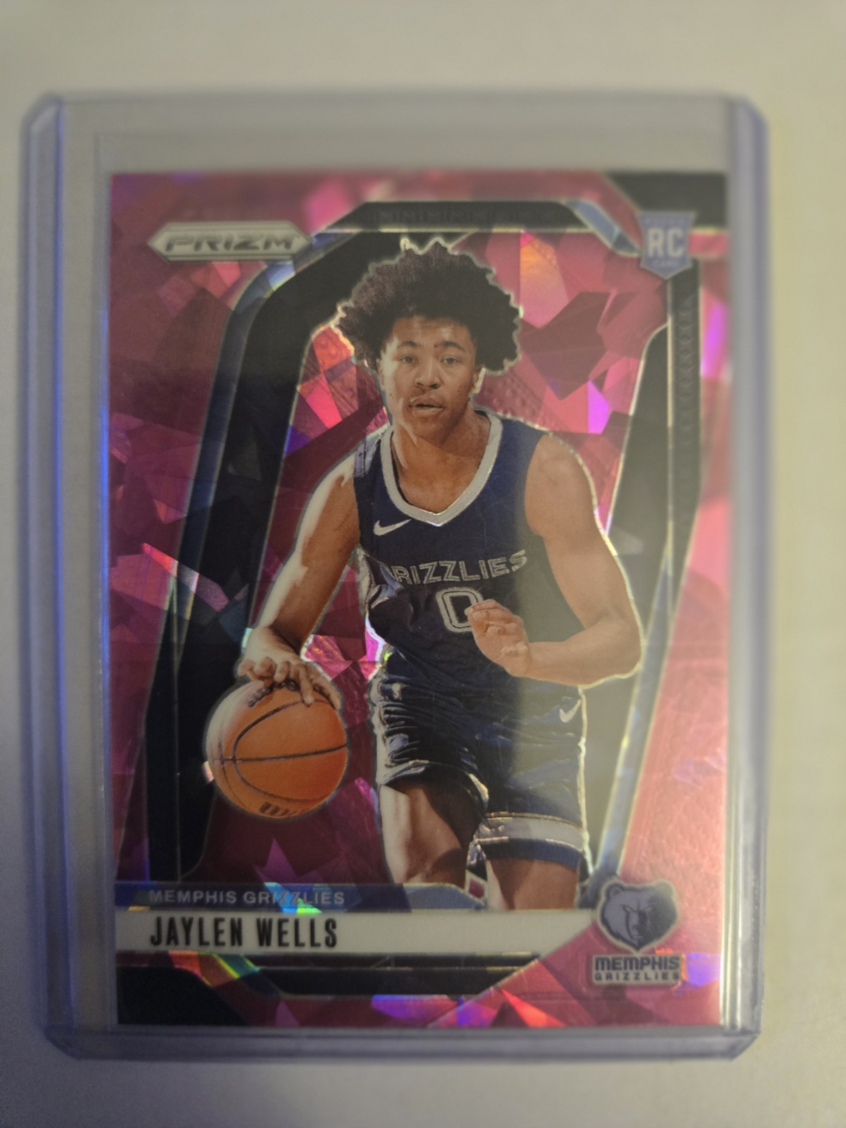 2024-25 Panini Prizm #239 Jaylen Wells Prizms Pink Ice