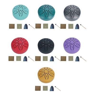 6 Inch 6 Notes Handpan Drum Steel Tongue Drum for Adults Kids Beginner
