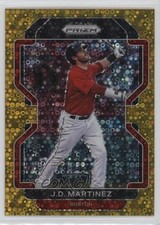 2022 Panini Prizm Tier II Gold Donut Circle Prizm 7/10 JD Martinez #123 g2u