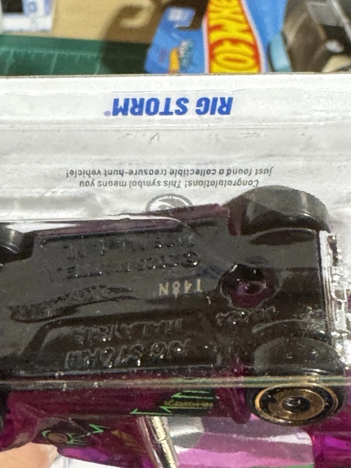 Hot Wheels Rig Storm Purple #110 110/250 - 2025 X-Raycers Treasure Hunt - Image 2 of 2
