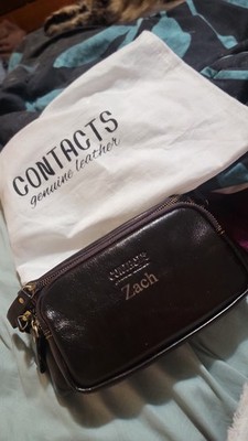 Customized Zach fanny pack, espresso color, oil leather, brand new still sealed