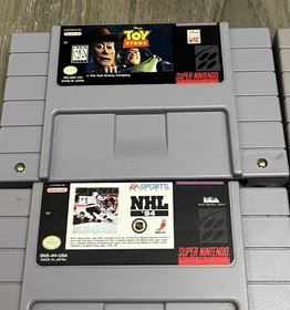 Super Nintendo SNES Console Bundle 2 Controllers - 6 Games - Tested