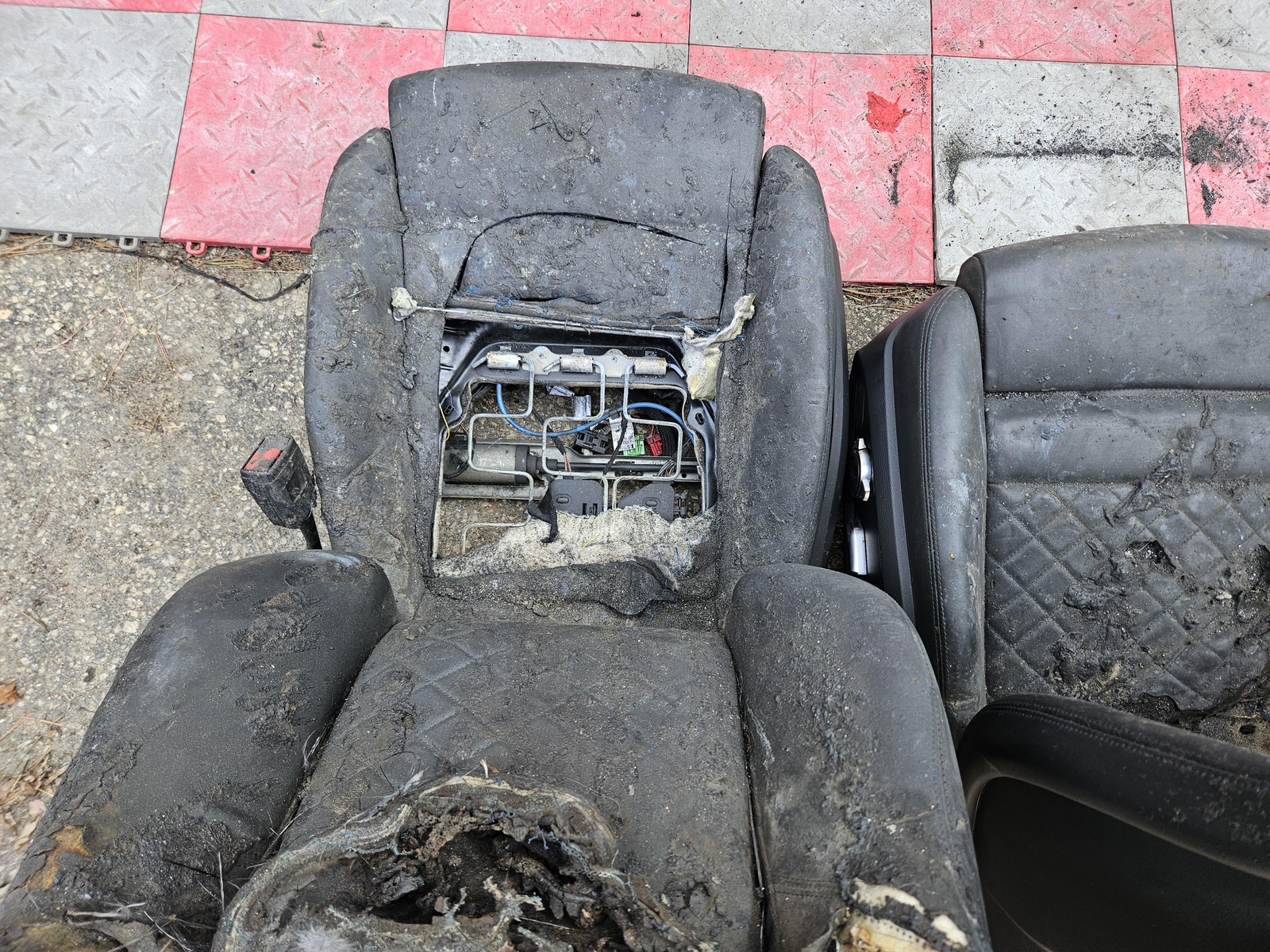 2017-2023 Audi R8 V10 OEM Driver & Passenger Seat Good Tracks & Motors Wiring 8k