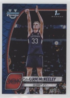 2024-25 Bowman U Chrome Blue Reptilian Refractor 5/150 Liam McNeeley #52 1p1a