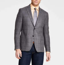 Michael Kors Men's Blazer Sportcoat Jacket Wool Blend Grey 38R E05609