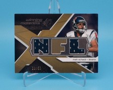 2008 SPx MATT SCHAUB #WM-MS Winning Materials Single Letters /50 Relic Patch