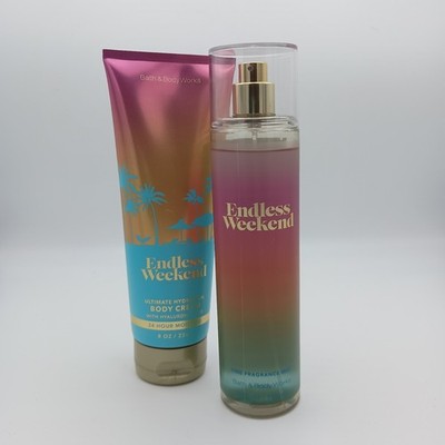 BATH & BODY WORKS Endless Weekend 2-Pc Gift Set Duo Fragrance Mist & Body Cream