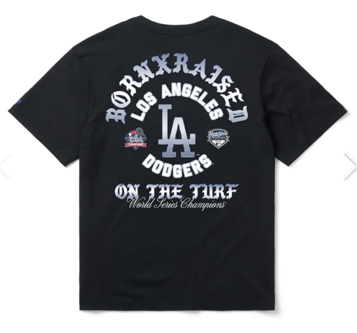 Born X Raised LA Dodgers Opening Day T-shirt AUTHENTIC Chrome