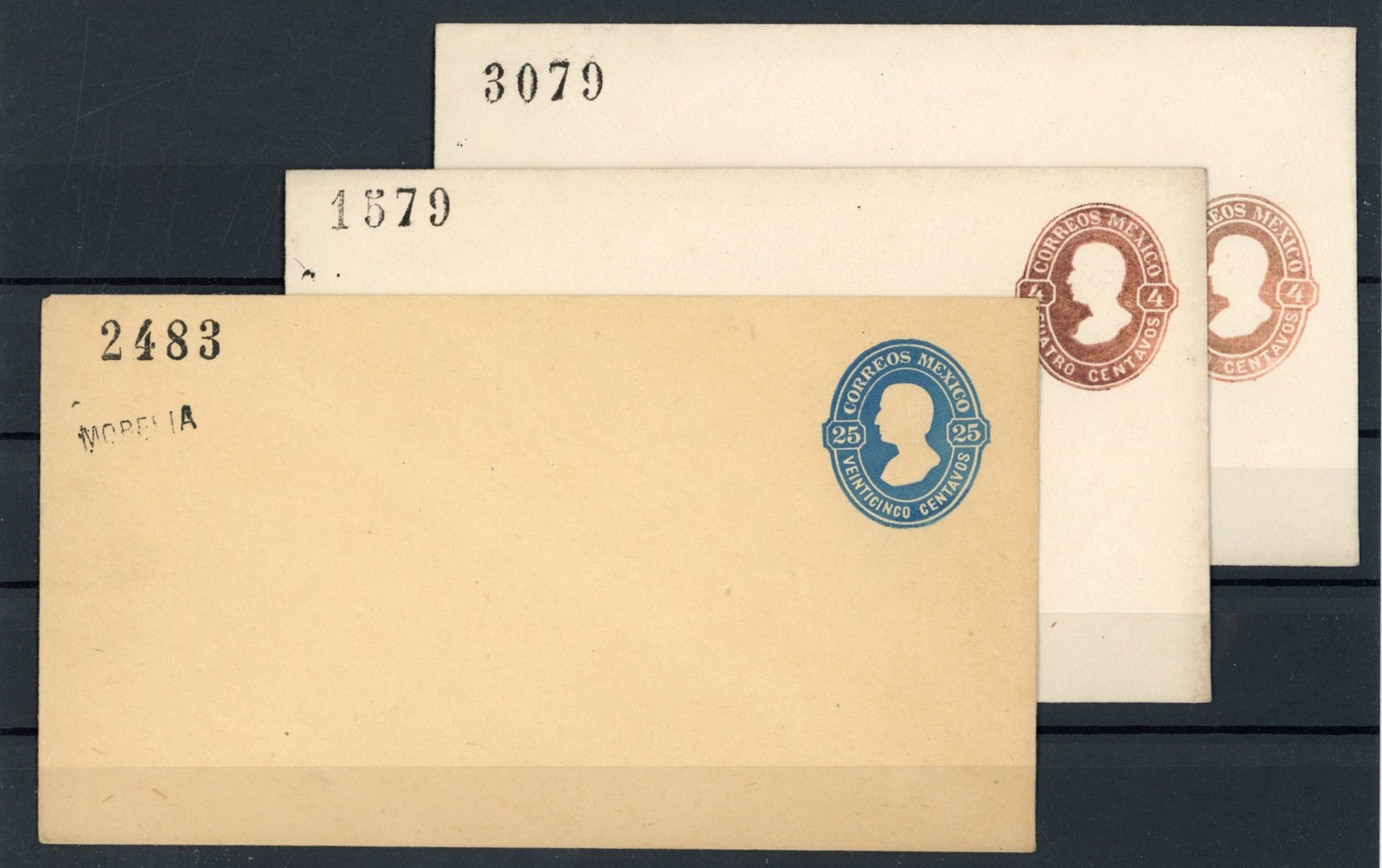 [G4285] Mexico very nice old documents (3x) - see photo