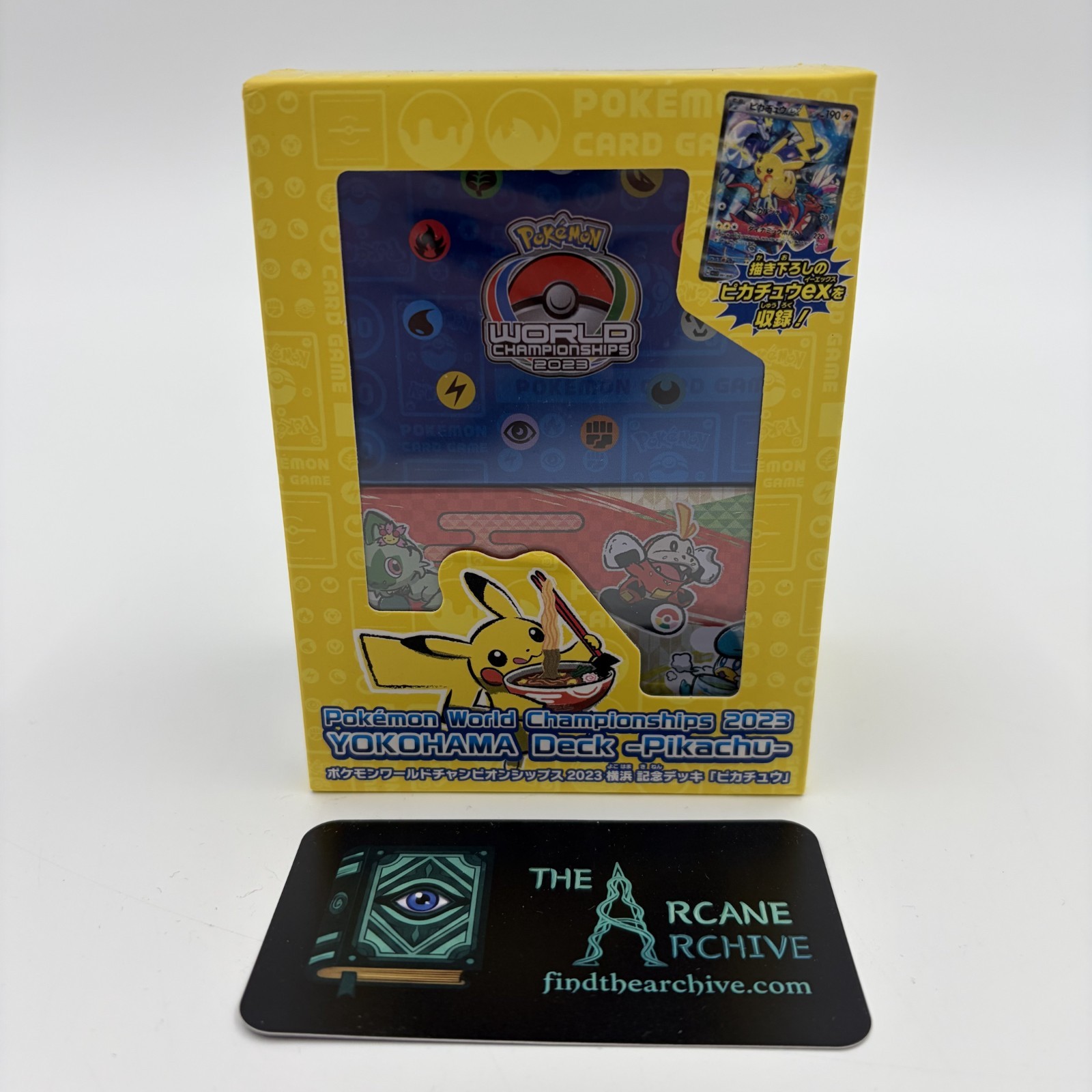 Yokohama Pikachu Deck Box 2023 Pokemon World Championships WCS23 US Seller