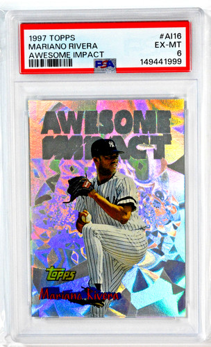 1997 Topps Mariano Rivera Awesome Impact PSA 6 EX-MT Yankees HOF
