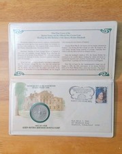 1980 80th Birthday Of Queen Mother First Day Cover Stamp & Coin Set
