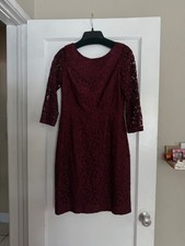 j.crew The Wedding Shop Cranberry Lace Midi Dress