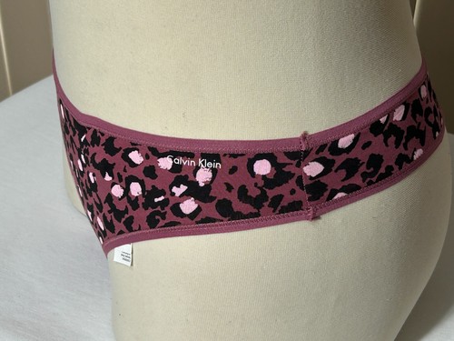 Womens Calvin Klein Thong Underwear XL Animal Print Panty 1 Pair QD3643 - Picture 2 of 9
