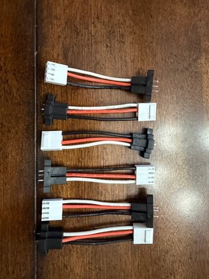 6 OF A BRK ADK FIRST ALERT/KIDDIE SMOKE ALARM PIGTAIL ADAPTER PLUGS FOR HARDWIRE