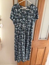 Seasalt Seed Packet Teal Floral Dress 10