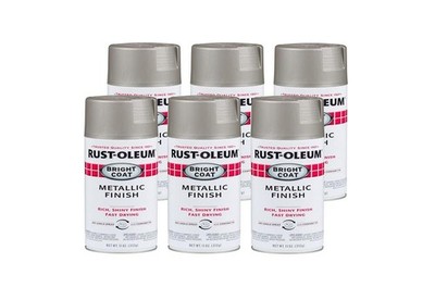 Rust-Oleum 7715830-6PK Stops Rust Bright Coat 11 Ounce (Pack of 6), Aluminum