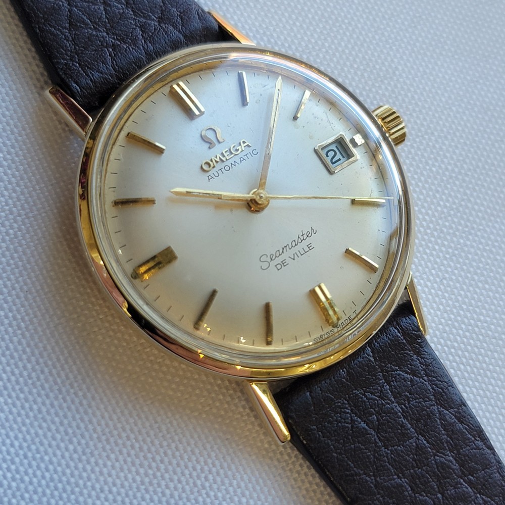Omega Seamaster DeVille Mens 34mm 1960s Gold Capped Automatic w