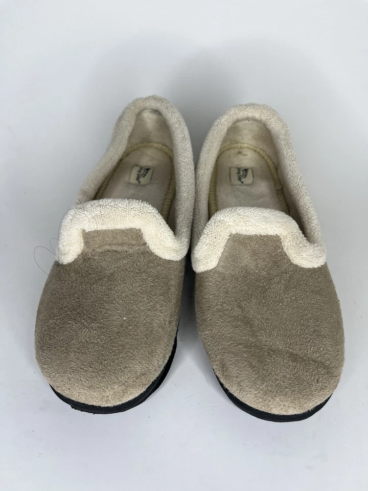spring step slippers Shoes Women Size 37 US 6 Beige Fabric Slip On - Image 2 of 4