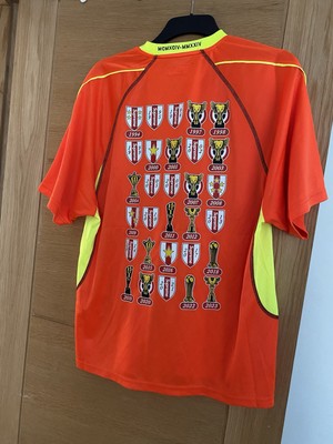 SUPREME JACQUARD SOCCER JERSEY ORANGE - MEDIUM | eBay UK