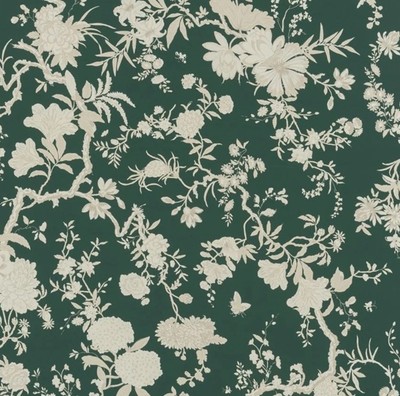 Ralph Lauren/Designers Guild Fabric 'TEA HOUSE FLORAL GREEN ' 3.7 METRES OUTDOOR