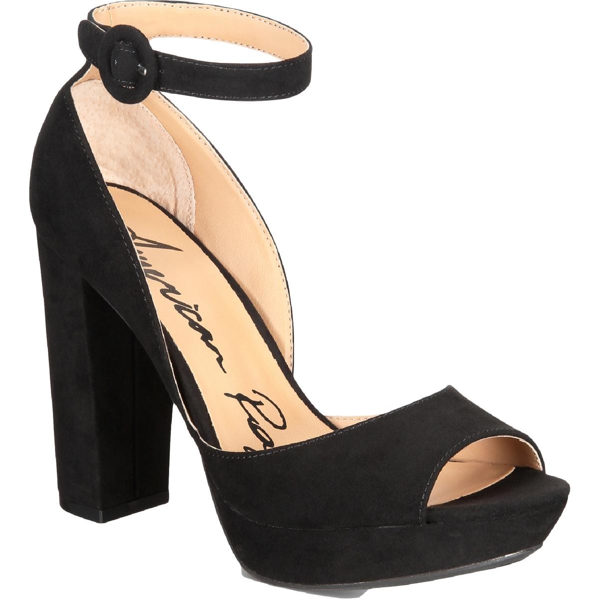 Американские тряпичные женские туфли Areeta Black DOrsay на высоком каблуке 7,5 см (B,M) BHFO 7737