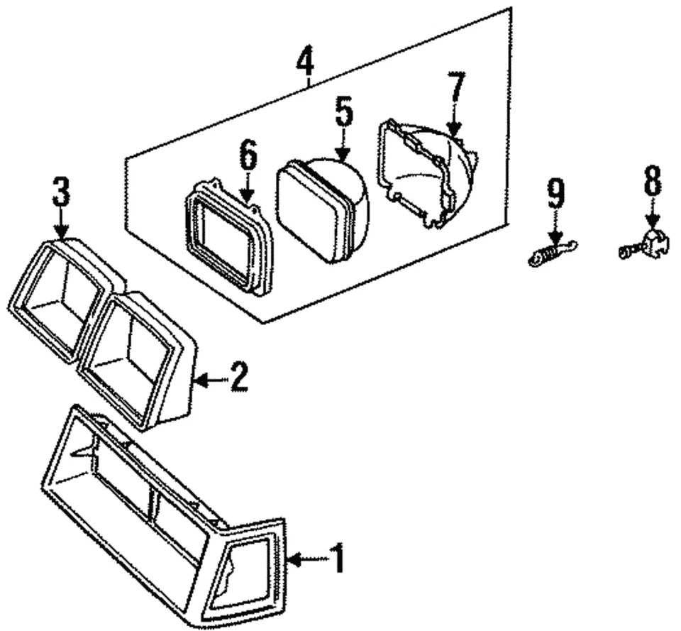 Faro lateral original para conductores GM 5973932 Foto 3 de 3