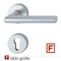 Hoppe Feuerschutz-TüRgriff Amsterdam Rosette Sertos® Alu Natur Pz