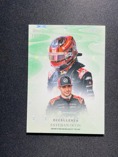 2025 Topps F1 Eccellenza La Passione Esteban Ocon 10/75 Green Foil JS72