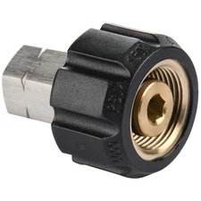 Pressure Washer Adapter, Female Metric M22 to 1/4 Inch Female NPT Fitting, 50...