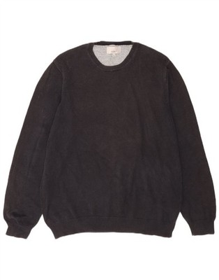 Marks & Spencer Herren Regular Fit Rundhals Pullover Sweater Large Navy Blau AC10