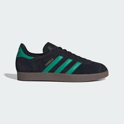 adidas Originals Gazelle Core Black Court Green JH5394 Men's Size