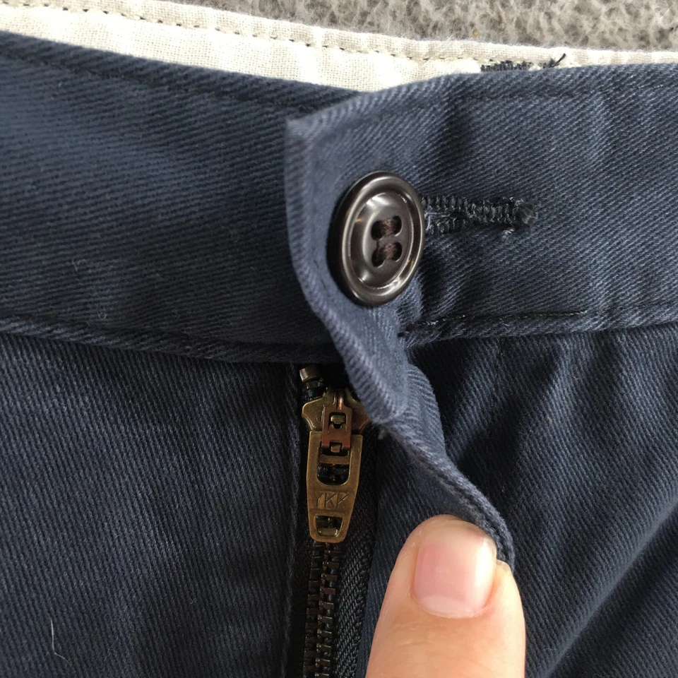 Pantalones Cortos Chinos Dockers Para Hombre 42 (43x9.5 Real) Azul Algodón Tiro Medio Frente Plano NUEVO Foto 4 de 4