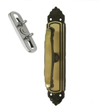 Cremonese Giglio Bronzo Maniglia Per Balconi Finestre Con Perni