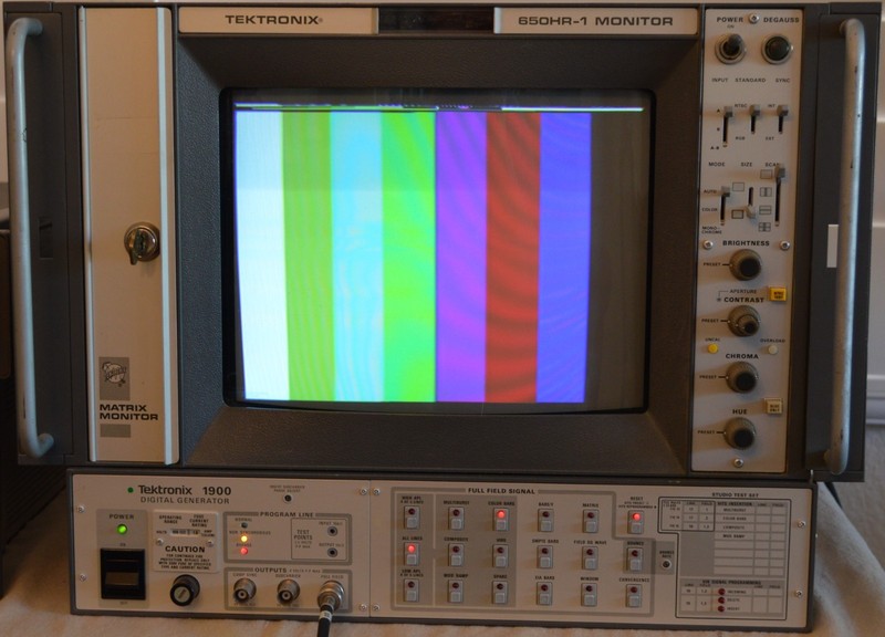 Tektronix Model 1900 Digital Generator NTSC Studio Test Set Working