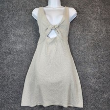Aerie Women Y2K Coquette Soft Girl Ribbed Twist Front Cutout Mini Dress Size XL
