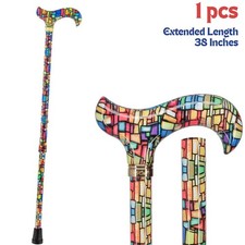 Adjustable Walking Stick Folding Color Cane for Men/Women Stylish Fashion Design