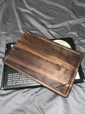 Walnut Cutting Board for Kitchen, Serving Tray, Cheese Charcuterie Board 12 x 8