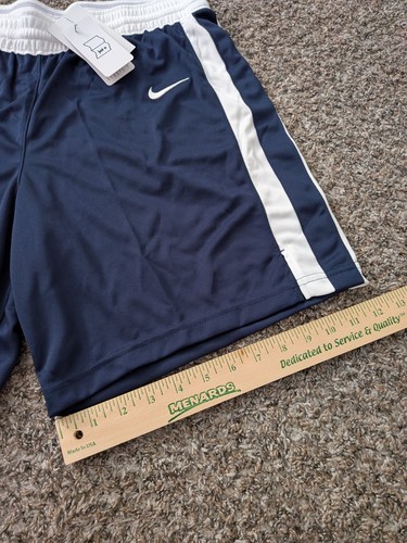 Nike Stock Block Basketball Shorts Mens Large 7" Ins Navy Blue White NWT Sample - Picture 5 of 12