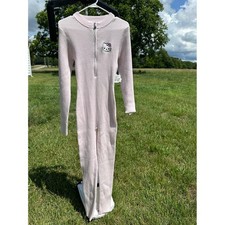 Forever 21 Sanrio Hello Kitty Traje de Gato Tejido Acanalado Rosa Manga Larga Mono XL Nuevo