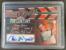 2026 Leaf Metal Pop Century Christopher McDonald And...Action! Auto Orange #/4