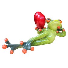  Carino Divertente Rane Figurine Ornamenti Collezione di oggetti in resina Home
