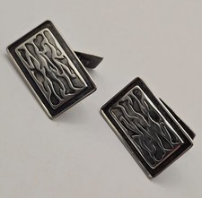 Antike ART DECO Designer Manschettenknöpfe Punziert "GSD" aus 835er Silber