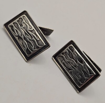 Antike ART DECO Designer Manschettenknöpfe Punziert ''GSD'' aus 835er Silber