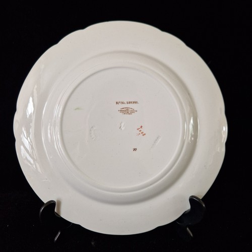 Two Rare Antique Copeland Dinner Plates Manufactured for Harrods "Bird" - Picture 4 of 5