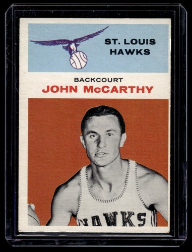 1961-62 Fleer John McCarthy St. Louis Hawks #30