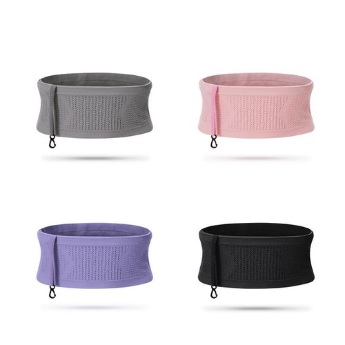 Multifunctional Knit Breathable Concealed Waist Bag for Running Waist Support - Imagen 12 de 20