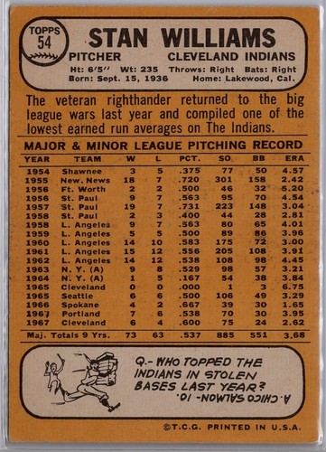 1968 Topps Baseball (1-300) Set Break EX - EX-MT U-Pick from Drop Down List - Picture 78 of 448
