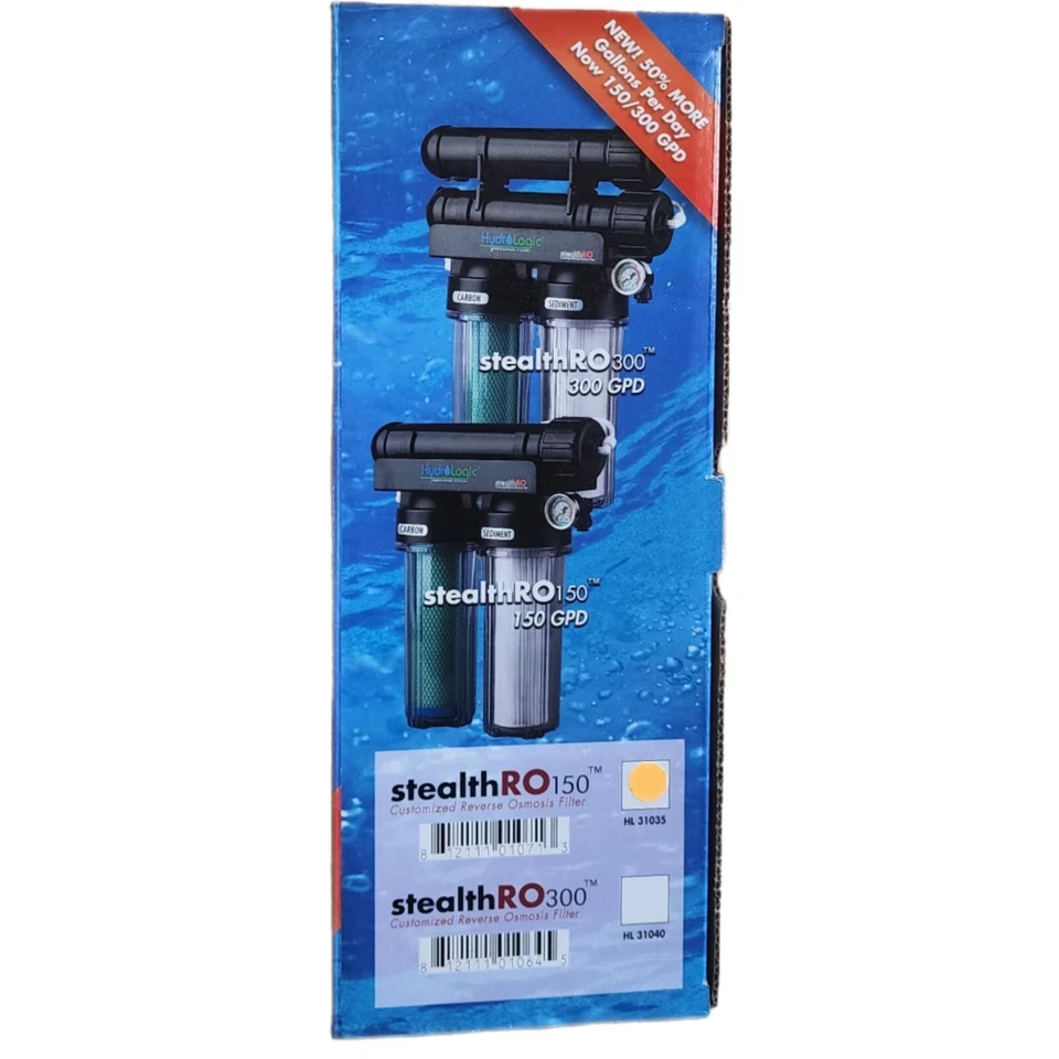 Nuevo sistema de ósmosis inversa Hydrologic Stealth-RO150 150GPD filtro de fibra de coco Foto 2 de 4