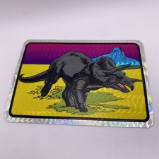 RARE Vintage 1990s Triceratops Dinosaur Volcano Prism Vending Machine Sticker